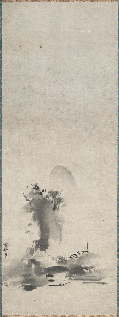 Haboku，泼墨山水，14世纪-15世纪初。 作者 SesshûTôyô