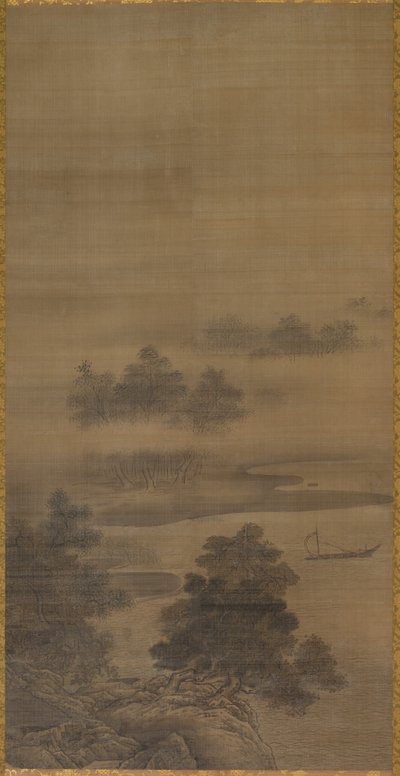 景观，15世纪末至16世纪初。 作者 SesshûTôyô