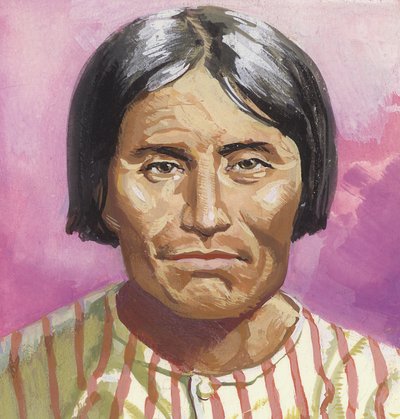 金普阿什酋长（纸上水粉画） 作者 塞韦里诺·巴拉尔迪