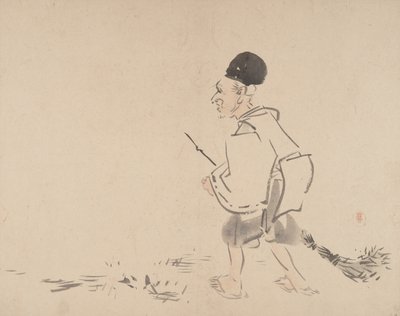 绘画，19世纪。 作者 Shibata Zeshin