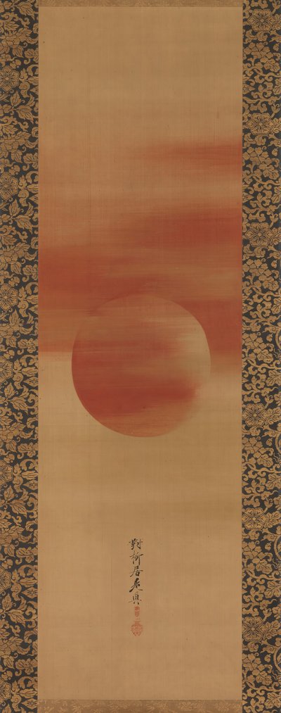 19世纪下半叶的朝阳。 作者 Shibata Zeshin