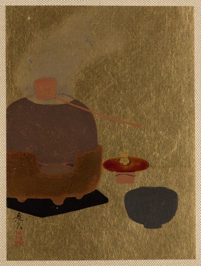 茶道器具。 作者 Shibata Zeshin