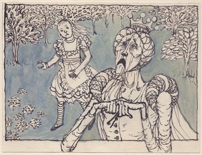 爱丽丝和白皇后》，1953年。 作者 雪莉·马卡姆