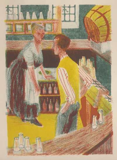 在酒吧后面，1952年。 作者 雪莉·马卡姆