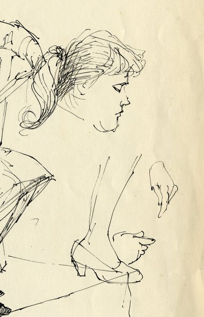 头部、手和脚的细节，1953年。 作者 雪莉·马卡姆