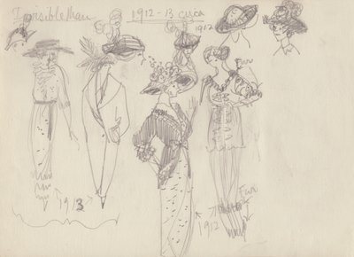 历史服装，约1950年。 作者 雪莉·马卡姆