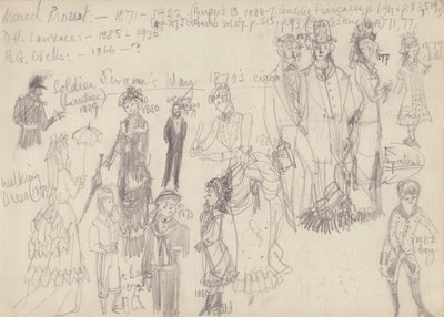历史服装，约1950年。 作者 雪莉·马卡姆