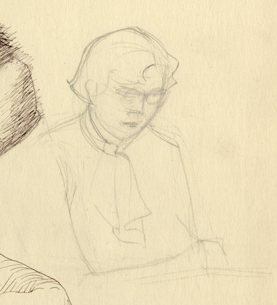 一个女人的研究，约1951年。 作者 雪莉·马卡姆