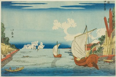 佃岛（佃岛之景），选自 "东都（东都）"系列 作者 太平北州