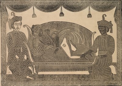 卡里格哈特绘画，1800年代。 作者 什里·戈宾达·钱德拉·罗伊
