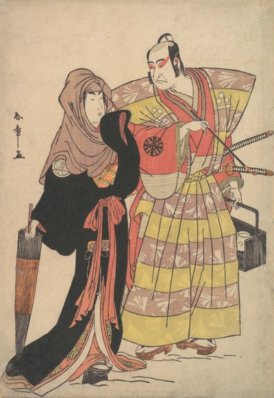 戏剧的场景，约1778年。 作者 春庄