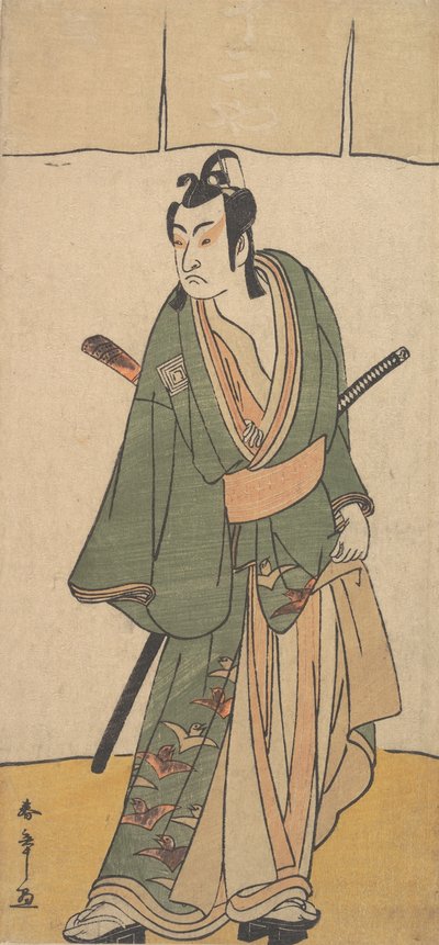 1785年2月，第二任市川门之助在扮演曾国藩的苏克纳里。 作者 春庄