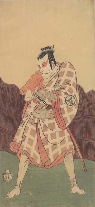 1768年夏天，第三代松本小四郎在菅原扮演松丸的角色。 作者 春庄