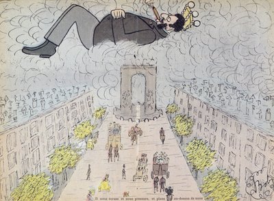 1896年艺术家的“奥赫，统治者”中的反犹太主义漫画 作者 Sibylle Gabrielle de Riqueti de Mirabeau