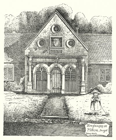 多塞特郡米尔顿的救济院（版画） 作者 悉尼希斯