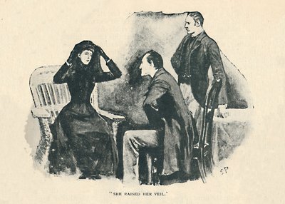 她抬起头纱，1892年 作者 悉尼佩吉特