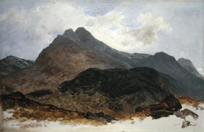 山地研究（板面油画） 作者 西德尼·理查德（Percy 的圈子）