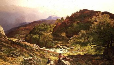 威尔士北部Capel Curig附近的Llugwy河上 作者 悉尼·理查德·珀西