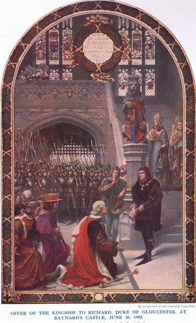 1483年6月26日，由韦弗利图书有限公司出版的“卡塞尔斯英国人民历史”，1940年4月26日向格洛斯特的理查德·杜克提供王权。 作者 西吉斯蒙德·克里斯蒂安·休伯特·格策