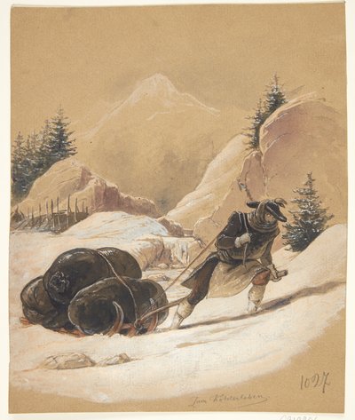 拿着雪橇的人 作者 西格蒙德·费迪南德·里特·冯·佩格
