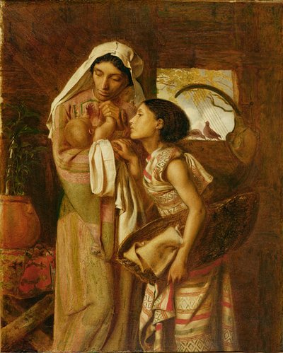 摩西之母，c.1860（布面油画） 作者 西蒙·所罗门