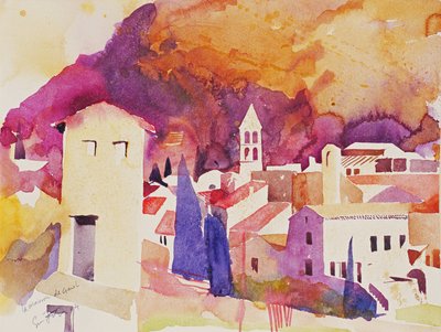 La Maison de Garel，2004 年（纸面水彩画） 作者 西蒙·弗莱彻