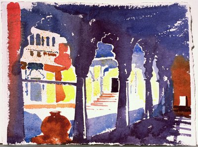 梅赫兰格尔，2007 年（纸面水彩画） 作者 西蒙·弗莱彻