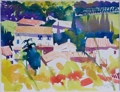 五月的太阳，2009 年（水彩画） 作者 西蒙·弗莱彻