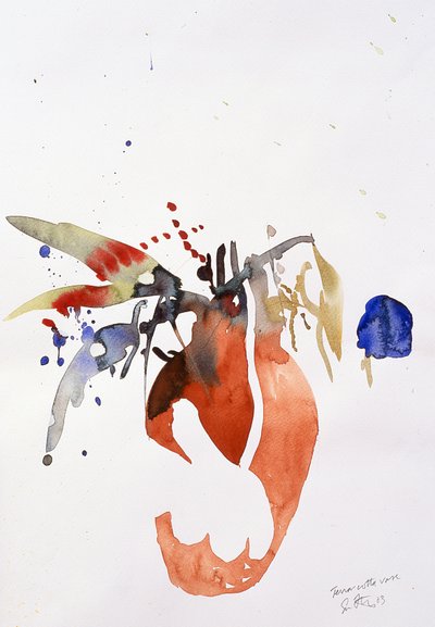 兵马俑花瓶，2003 年（水彩画） 作者 西蒙·弗莱彻
