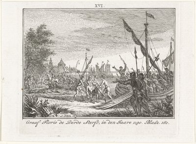 荷兰的弗洛里斯三世死于安提阿，1784年 作者 西蒙·福克