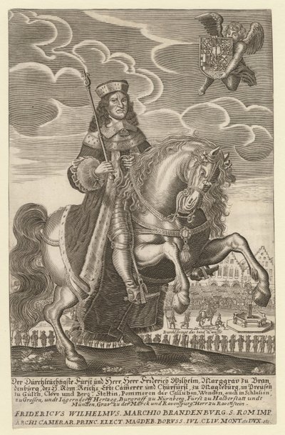 腓特烈-威廉1620-1688年的肖像，勃兰登堡选帝侯，普鲁士公爵，1680年 作者 西蒙·格林