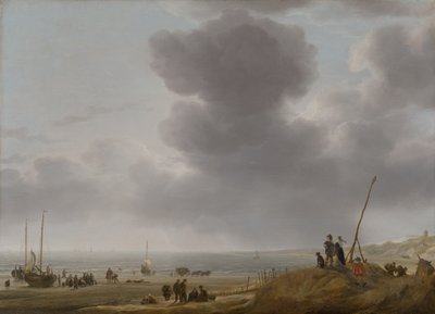 海滩景观，1643年 作者 西蒙·雅各布斯（Simon Jacobsz）。弗利格