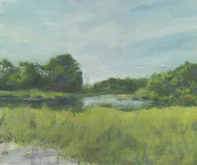 埋骨山海滩，2013 年（布面油画） 作者 西蒙·内维尔