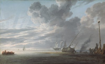 日末河口，约1640-1645年。 作者 西蒙·德·弗利格