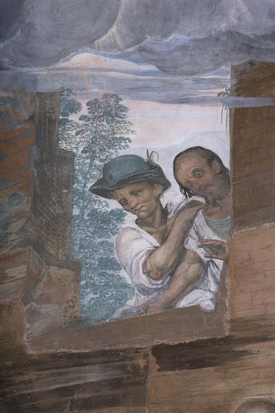 对牧羊人的崇拜，1578-82（详情3497111） 作者 西蒙妮·韦尼齐亚诺·彼得扎诺