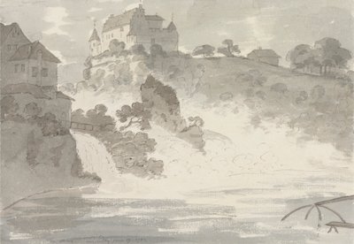 沙夫豪森瀑布 作者 George Howland Beaumont 爵士第七世男爵
