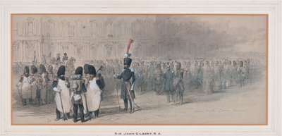 国民警卫队在杜伊勒里宫，1846年 作者 约翰·吉尔伯特爵士
