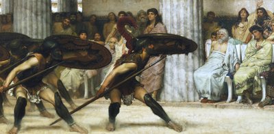 Pyrrhic Dance》，1869年。                                                 作者 劳伦斯·阿尔玛·塔德玛爵士
