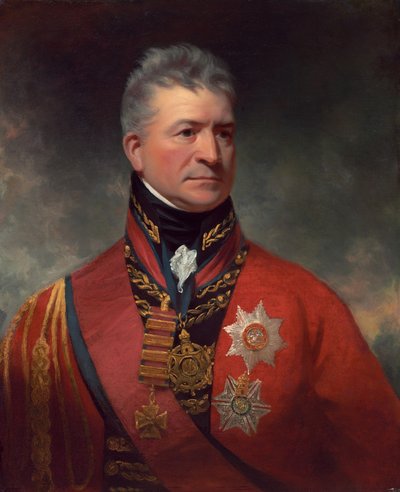 托马斯-皮克顿爵士中将，1815-1817。 作者 威廉·比奇爵士