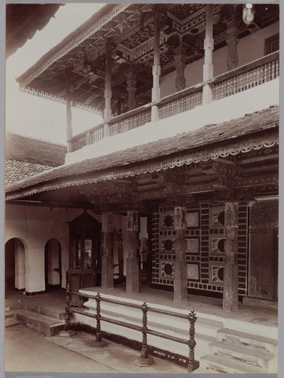 锡兰康提的佛寺，约1880年代。 作者 Skeen and Co.