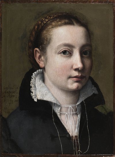 自画像》，1558年。 作者 Sofonisba Anguissola