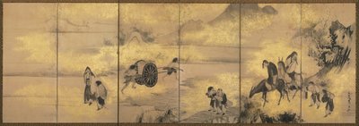 1700年代后期的酒杯八仙。 作者 曾我翔博