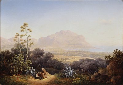 巴勒莫的景色，1845年 作者 苏格拉底·马克西莫维奇·沃罗别耶夫