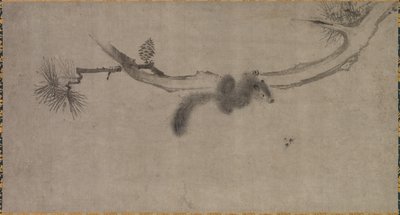 松枝上的松鼠 作者 宋田