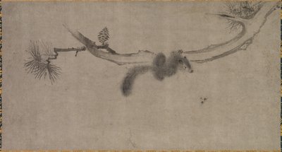 松树枝上的松鼠，15世纪。 作者 宋田
