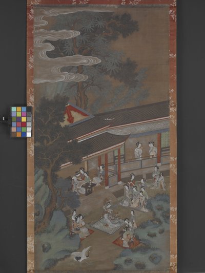 汉宫狂欢》，日期不详（纸本水墨、彩色、金色） 作者 刘松年