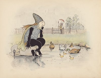 S Rosamond Praeger 为《小双龙》绘制的插图（彩色石版画） 作者 索菲亚·罗莎蒙德·普拉格