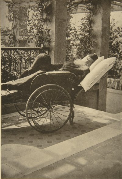 俄国作家列夫·托尔斯泰（Leo Tolstoy），1902年在俄罗斯克里米亚的加斯普拉恢复。 作者 索菲亚·安德列夫纳（Sophia Andreevna Tolstaya）