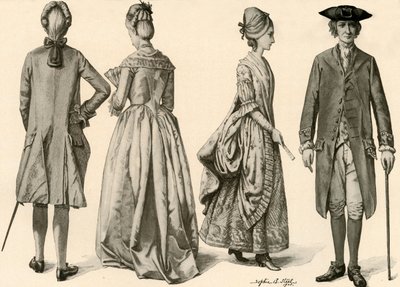 乔治三世（1760-1776），1903年和1937年的服装。 作者 索菲·B·斯蒂尔