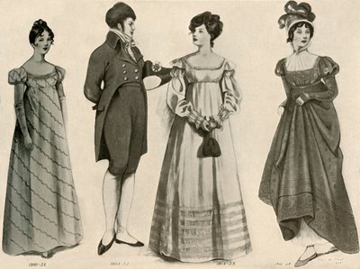 1800年至1808年，1903年，1937年的服装。 作者 索菲·B·斯蒂尔